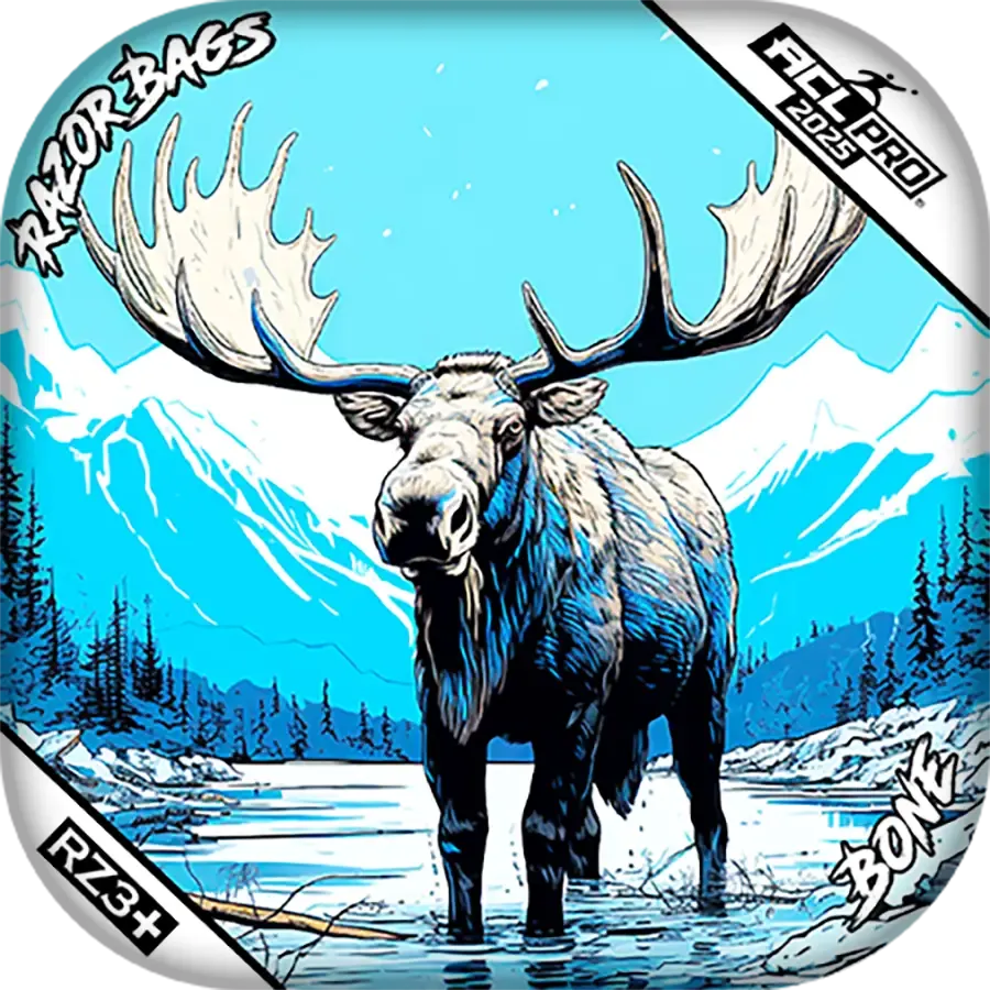 Bone | Alaskan Moose | ACL PRO Razor Cornhole Bags