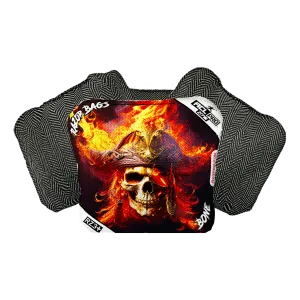 Bone | Fire Pirate | ACL PRO Razor Cornhole Bags