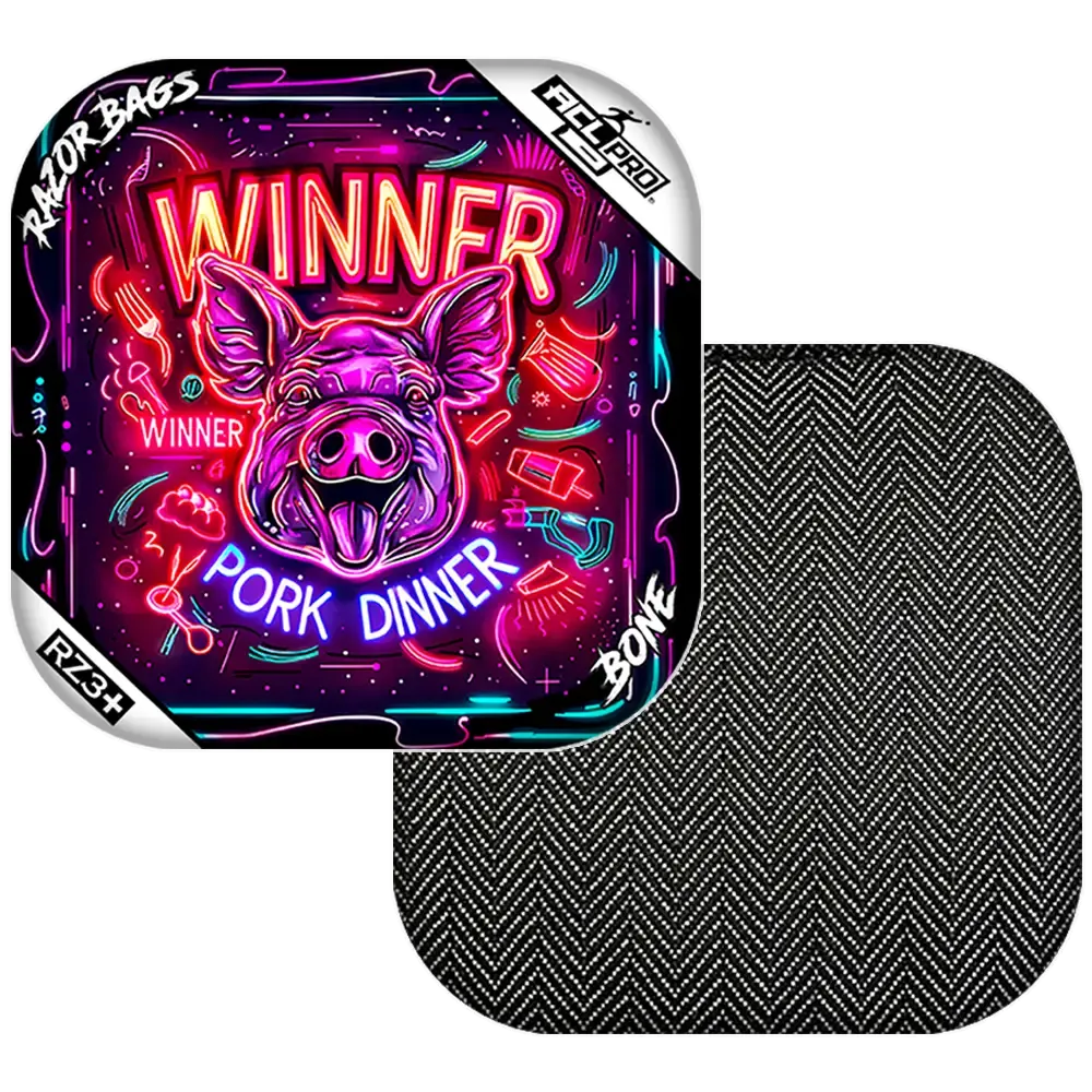 Bone | Winner Winner Pork Dinner | ACL PRO Razor Cornhole Bags