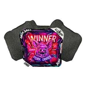 Bone | Winner Winner Pork Dinner | ACL PRO Razor Cornhole Bags