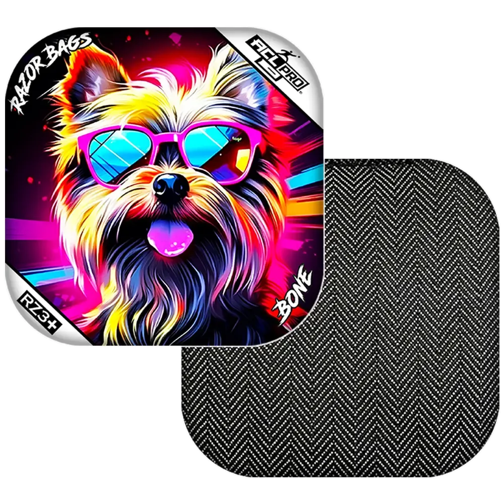 Bone | Yorkie | ACL PRO Razor Cornhole Bags