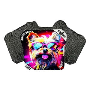 Bone | Yorkie | ACL PRO Razor Cornhole Bags