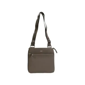 Boss Green Leather Shoulder Bag for Men