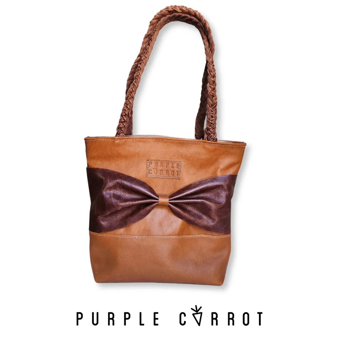 Bow Tie Leather Handbag