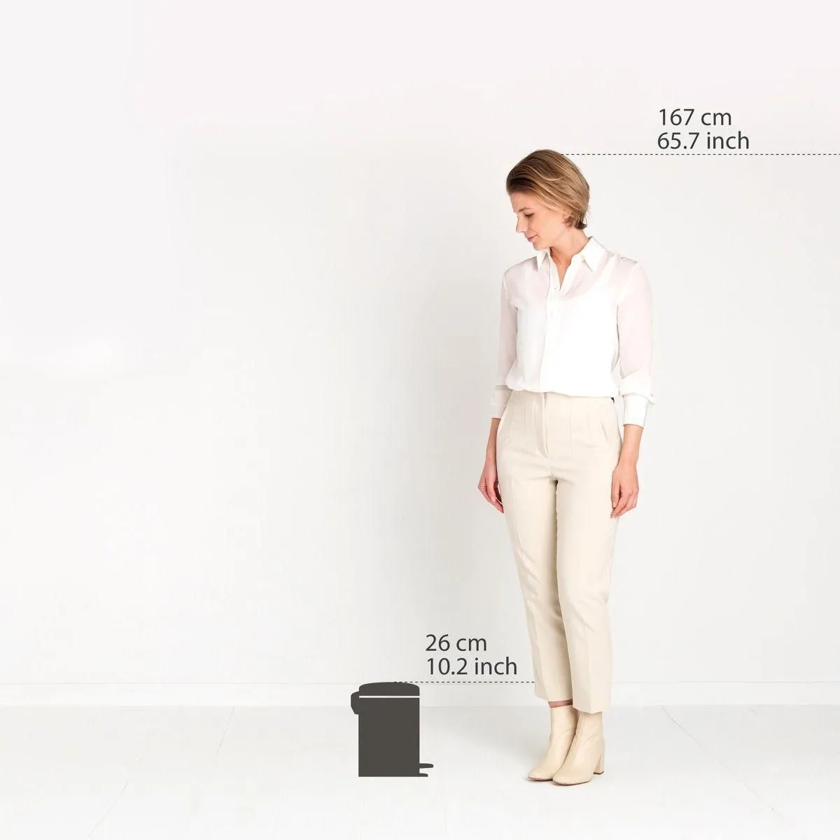Brabantia Newicon Pedal Bin - 3L - Soft Beige