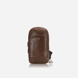 Brando Brosnan One Strap Backpack, Brown