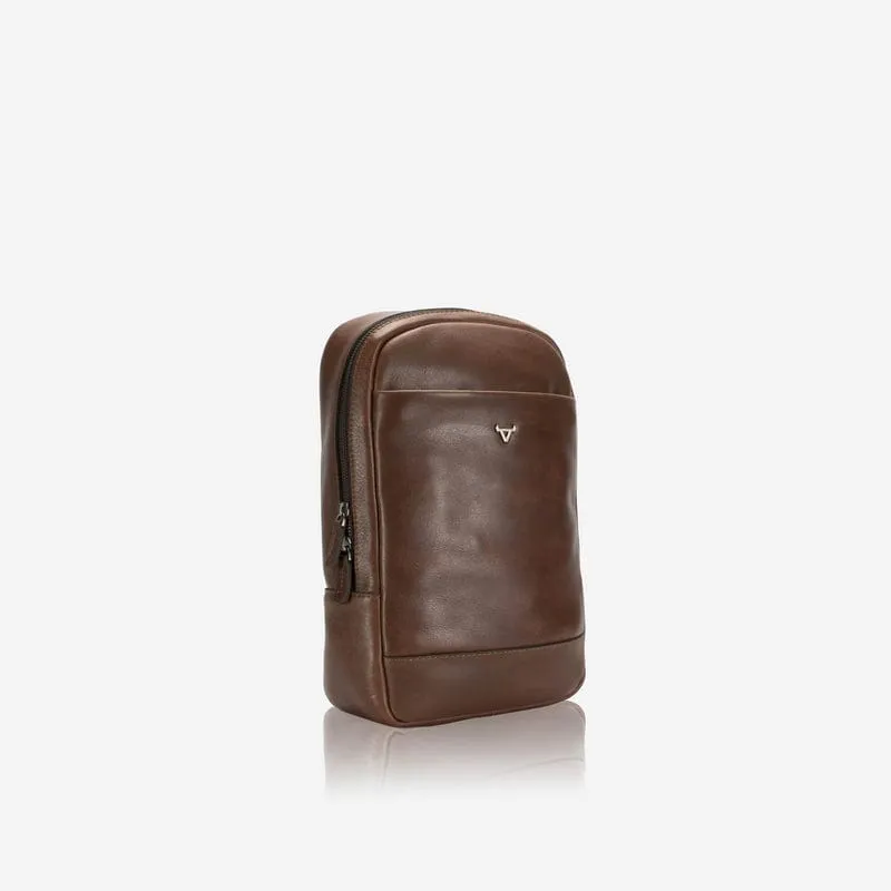 Brando Brosnan One Strap Backpack, Brown