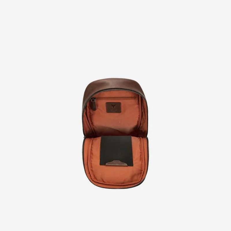 Brando Brosnan One Strap Backpack, Brown