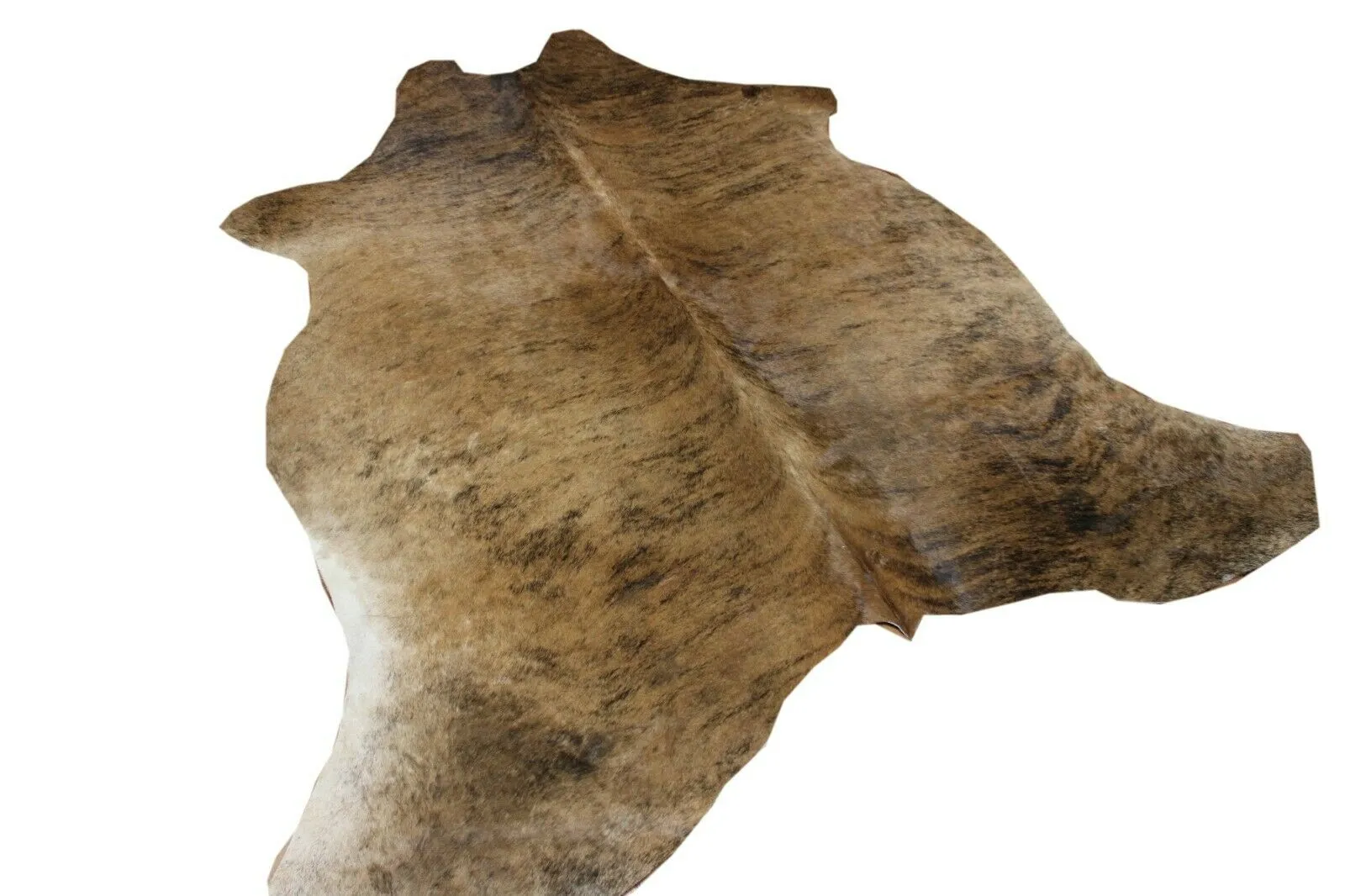 Brindle Ligth Brown Cowhide Rug – XL 7X6 FT - L 6X5.5 FT