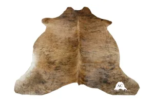 Brindle Ligth Brown Cowhide Rug – XL 7X6 FT - L 6X5.5 FT
