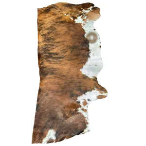 Brown & white  Hair on CowHide Leather– HALF COWHIDE - 16 to 18 Square Foot Approx