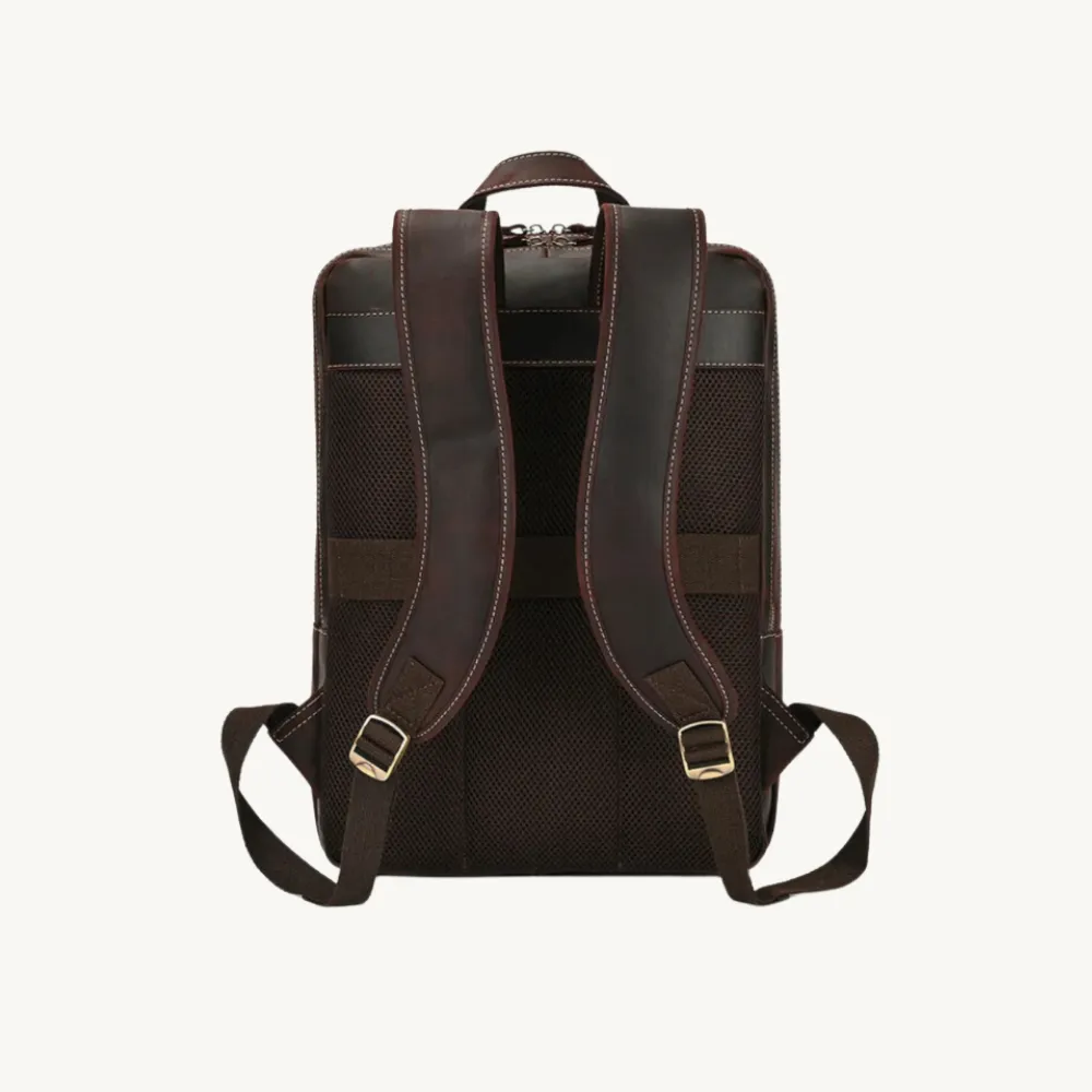 ﻿Brown Executive Leather Backpack