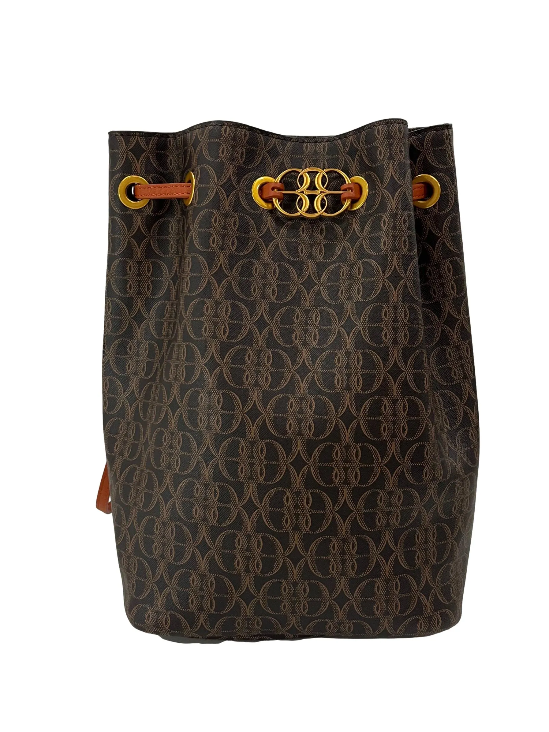 Brown Monogram Bucket Backpack