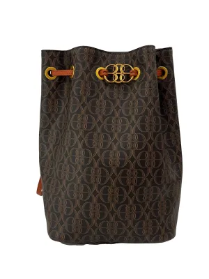 Brown Monogram Bucket Backpack