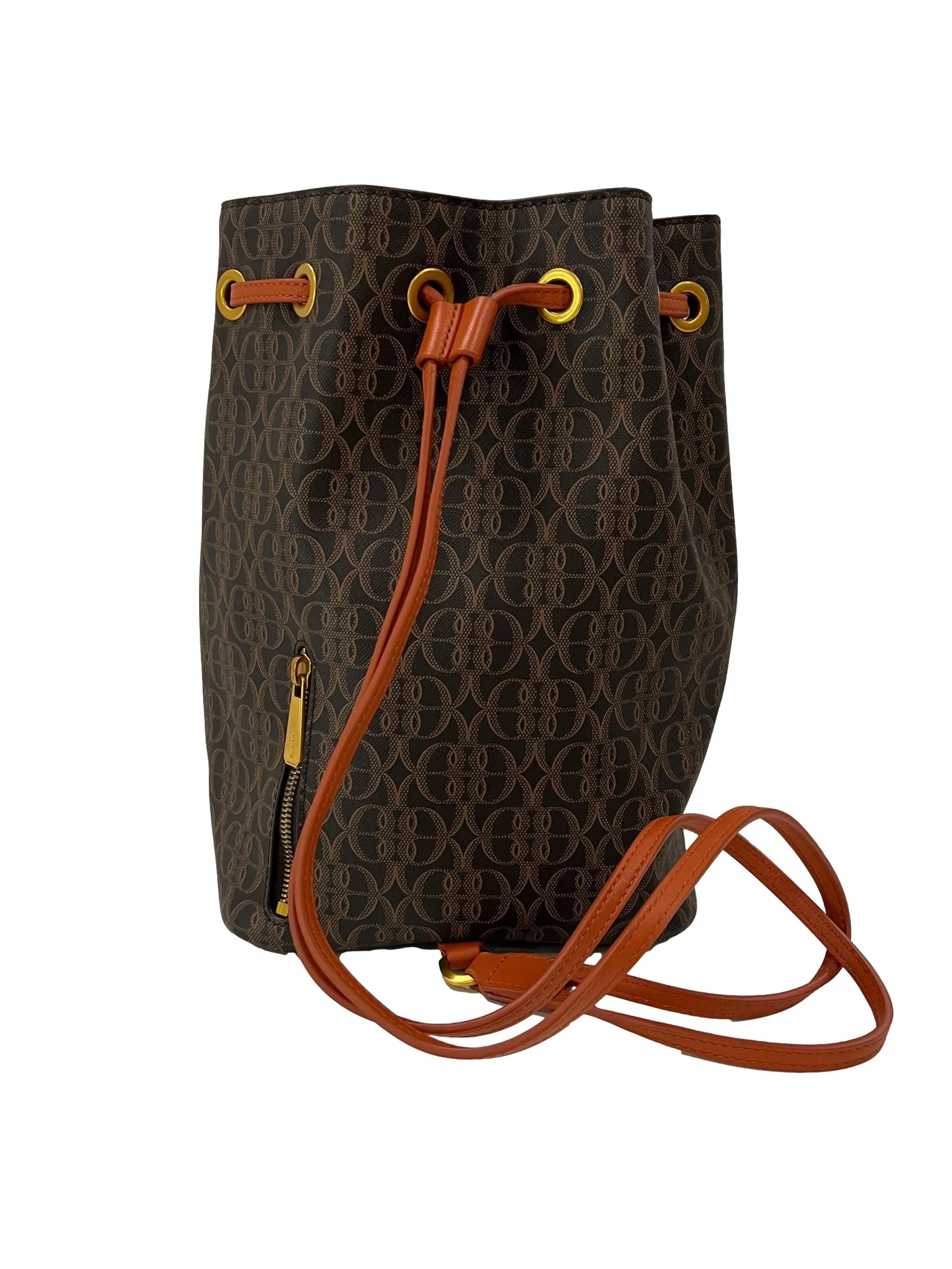 Brown Monogram Bucket Backpack