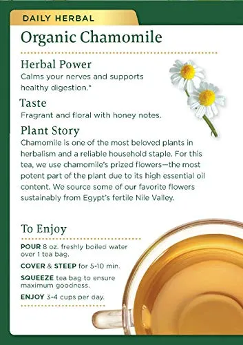 [Bundle Of 4] Traditional Medicinals Organic Chamomile Tea, 16 bags Exp: