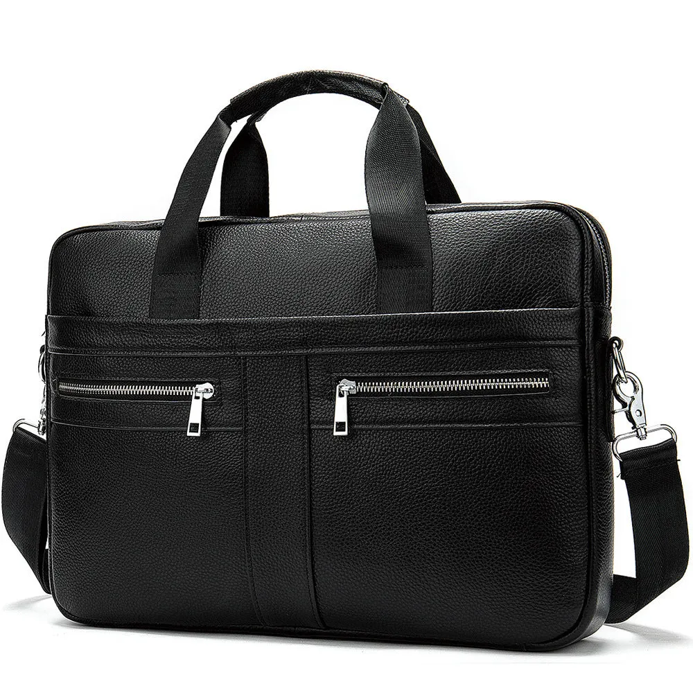 Business Men's Briefcase Leather Men's Bag Computer Bag