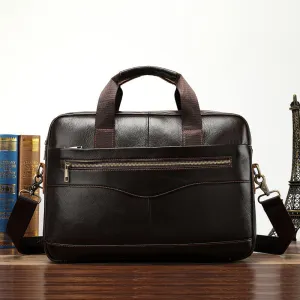 Business Men's Briefcase Leather Men's Bag Computer Bag
