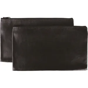 Business Source Carrying Case (Wallet) Money, Receipt, Office Supplies, Check - Black