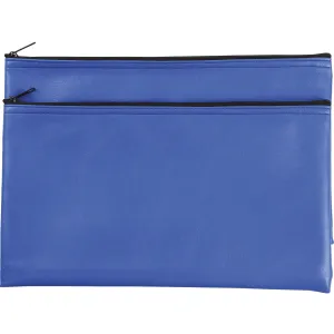 Business Source Carrying Case (Wallet) Money, Receipt, Office Supplies, Check - Blue