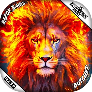 Butcher | Lion Flame | ACL PRO Razor Cornhole Bags
