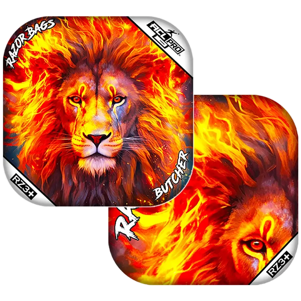 Butcher | Lion Flame | ACL PRO Razor Cornhole Bags