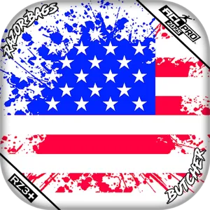 Butcher | Merica Flag | ACL PRO Razor Cornhole Bags