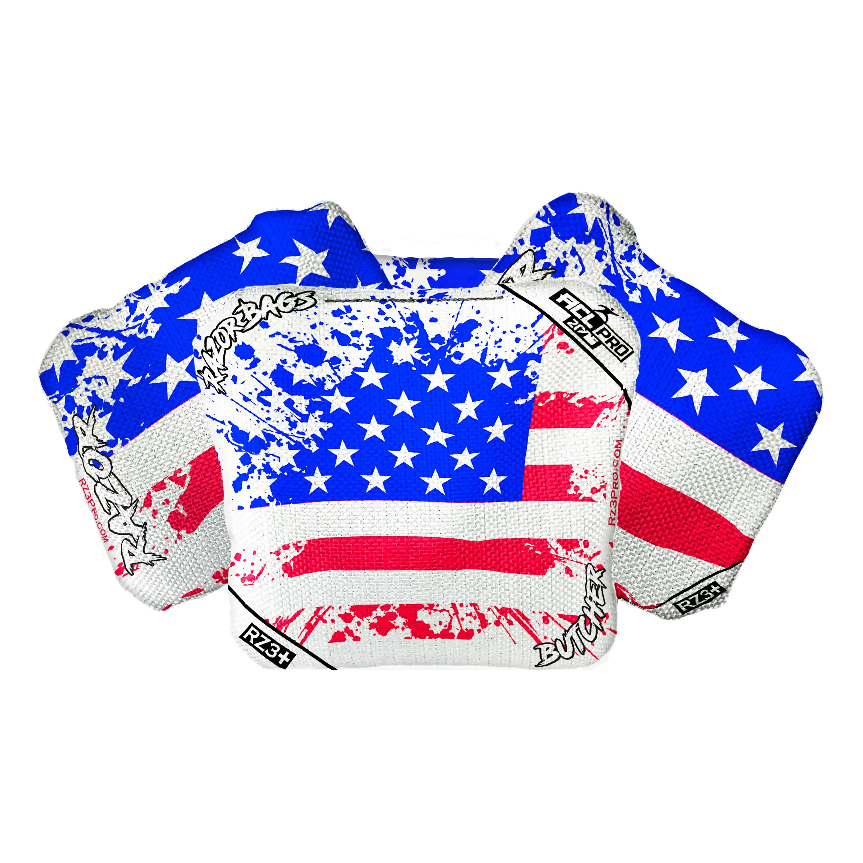 Butcher | Merica Flag | ACL PRO Razor Cornhole Bags