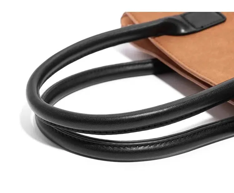 Casual Leather Tote Bag
