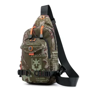 Casual Men Cross Body Sling Travel Backpack