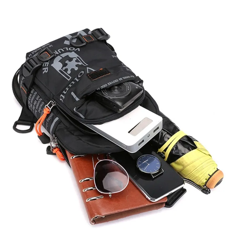 Casual Men Cross Body Sling Travel Backpack