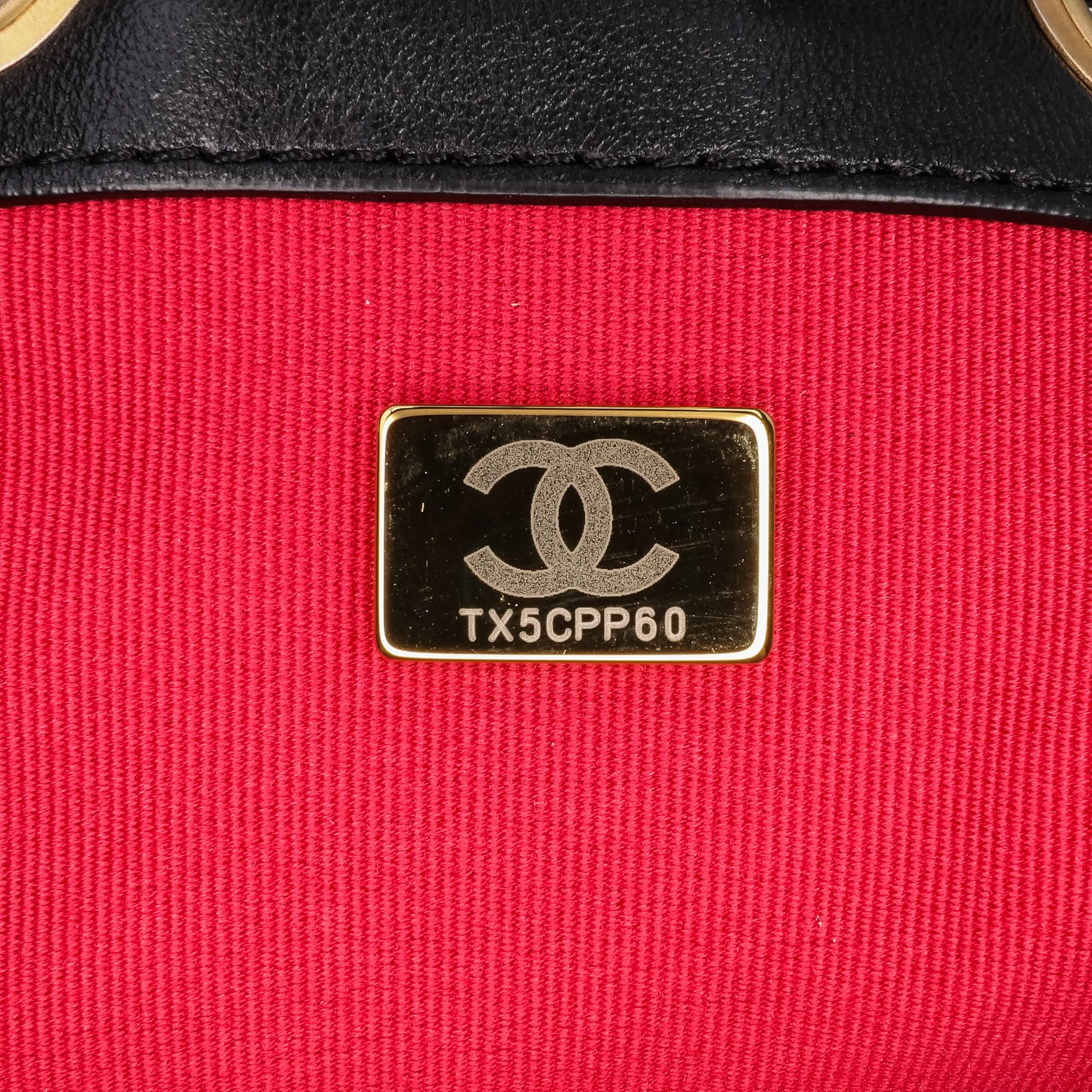 CC Quilted Lambskin Chain Drawstring Bucket Bag