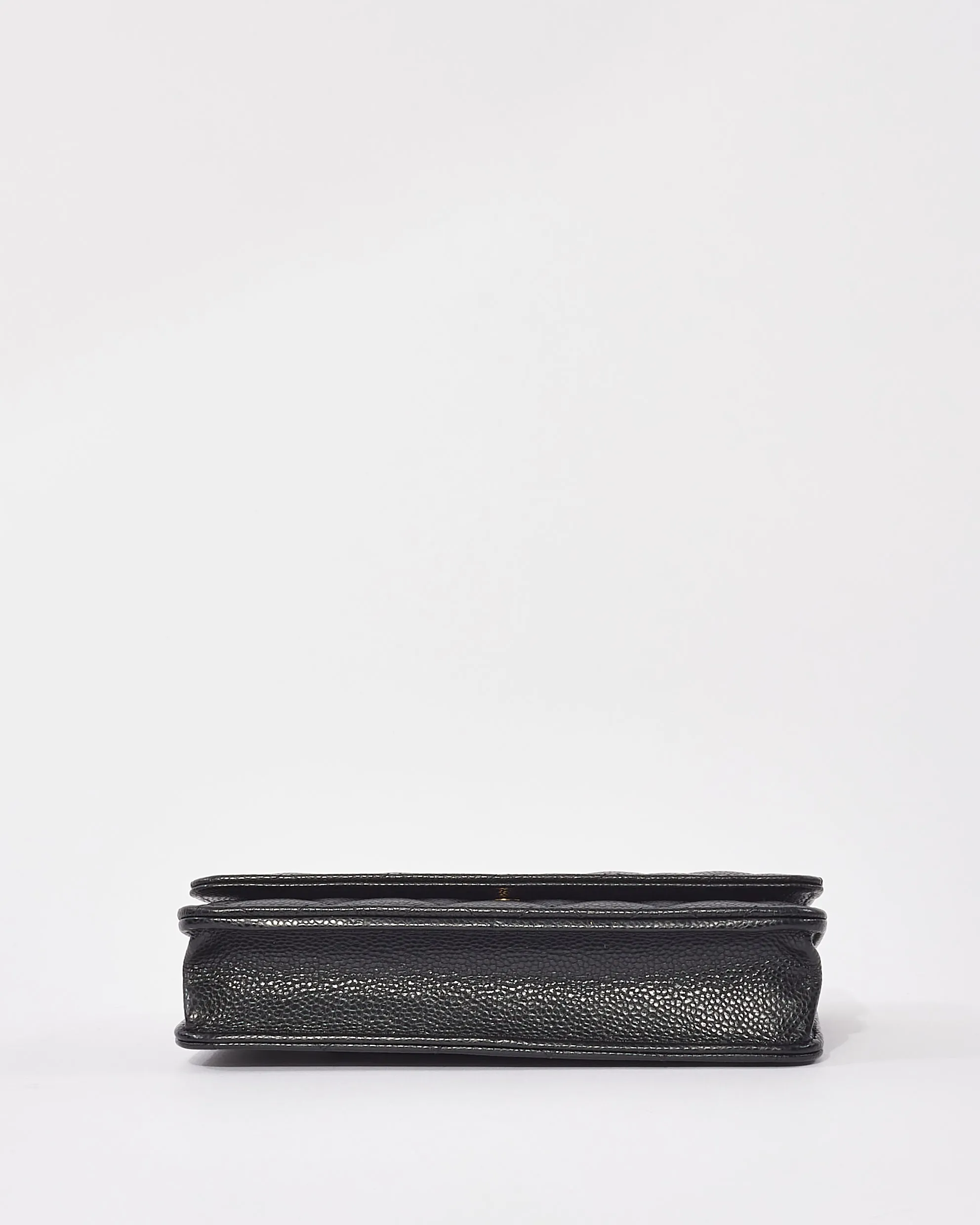 Chanel Black Caviar Leather Wallet On Chain GHW