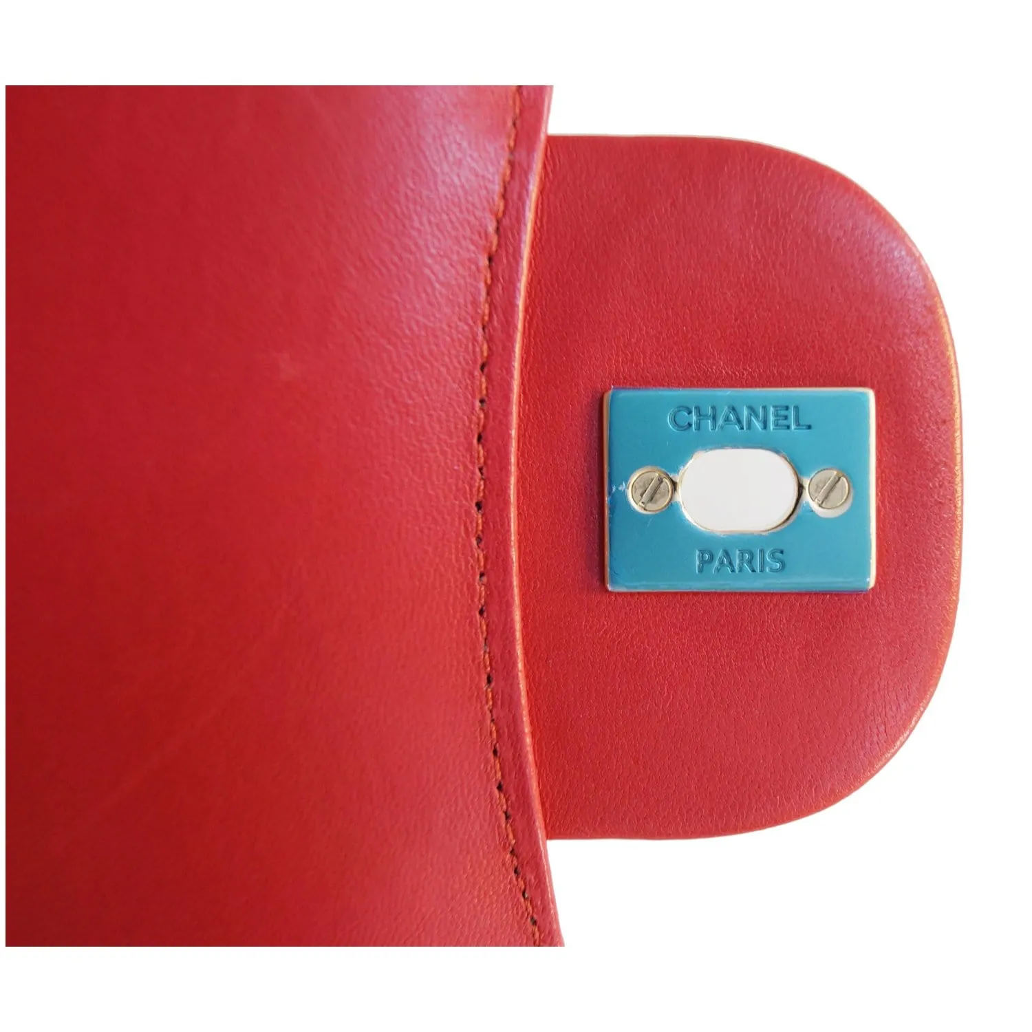 CHANEL Jumbo Classic Single Flap Lambskin Leather Shoulder Bag Red