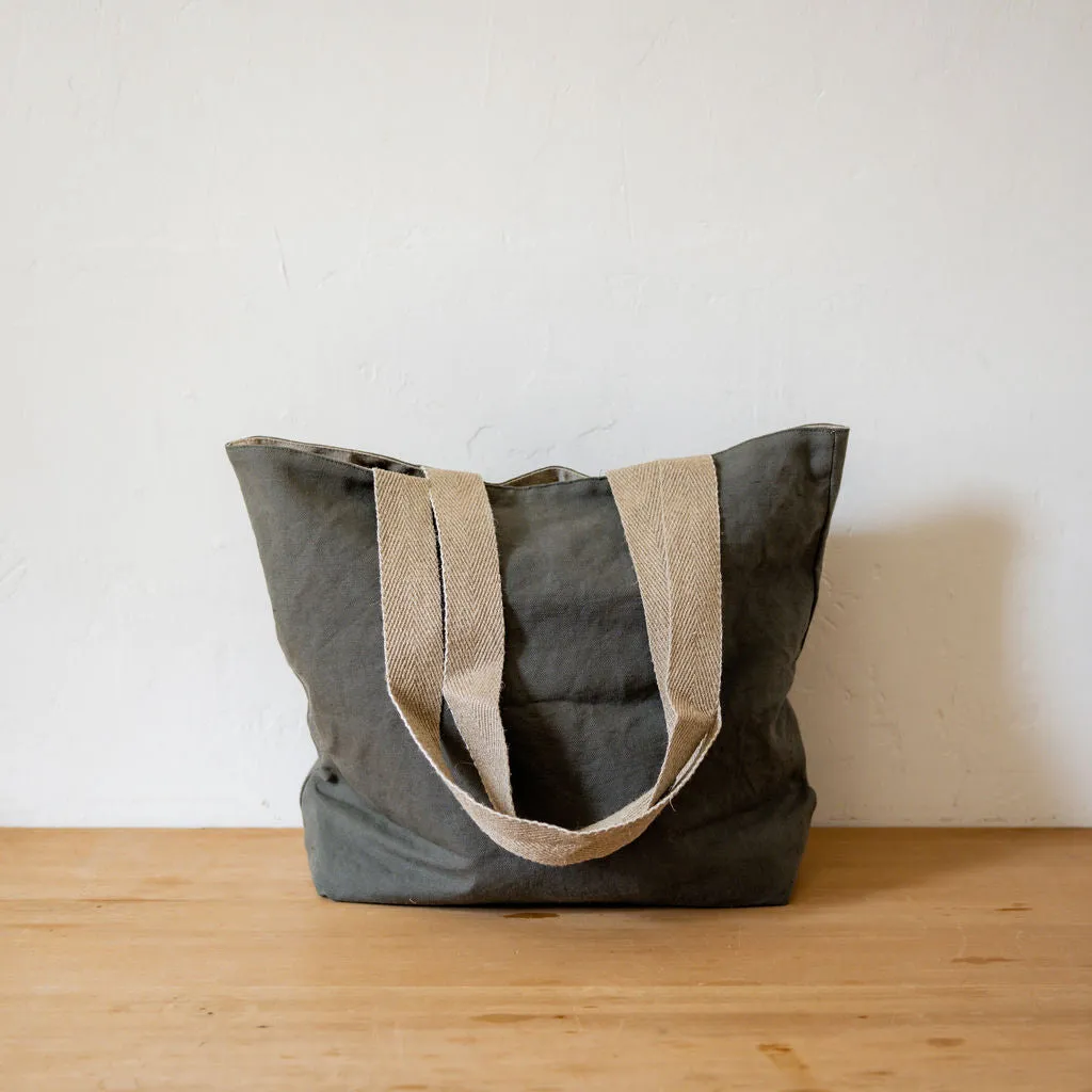 Charvet Éditions French Linen Bag Vintage Lierre