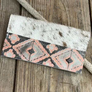 Checkbook Cover - Longhorn w/ Adobe Navajo