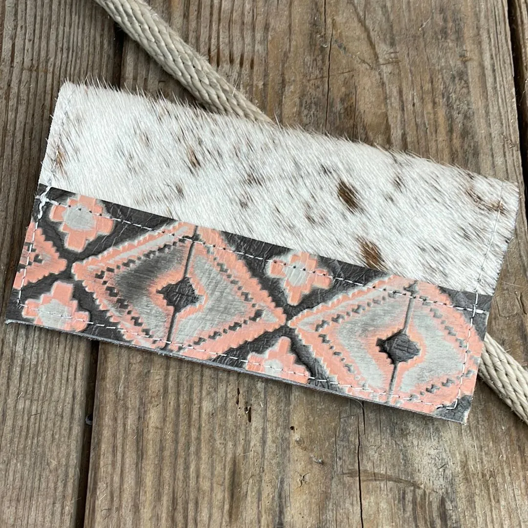 Checkbook Cover - Longhorn w/ Adobe Navajo