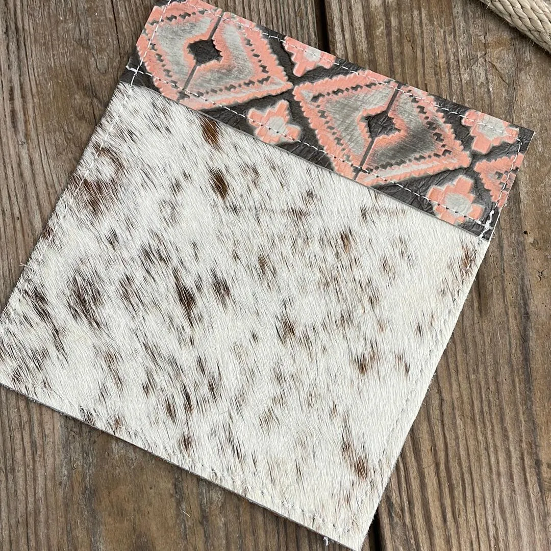 Checkbook Cover - Longhorn w/ Adobe Navajo