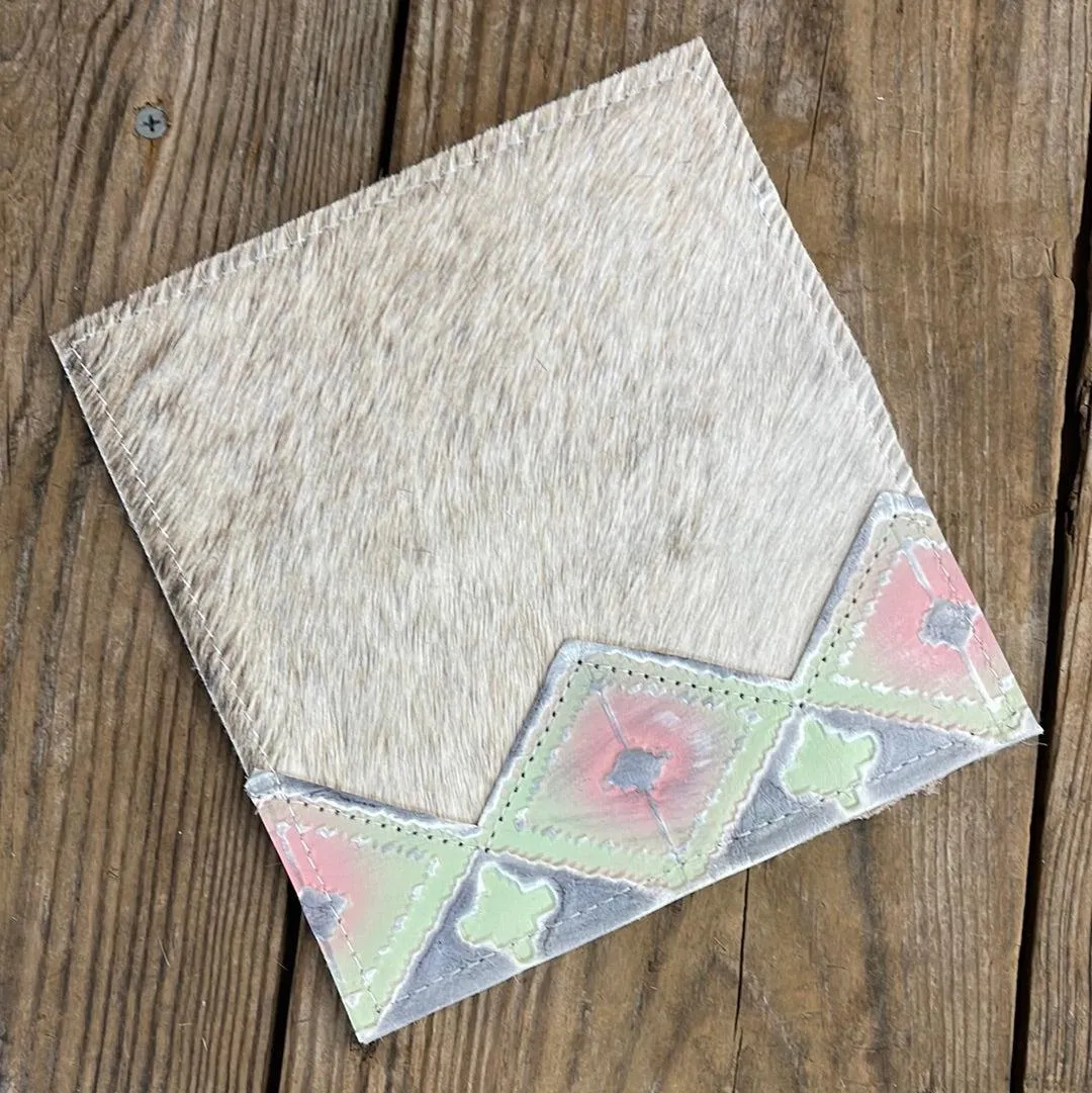Checkbook Cover - Palomino w/ Watermelon Wine