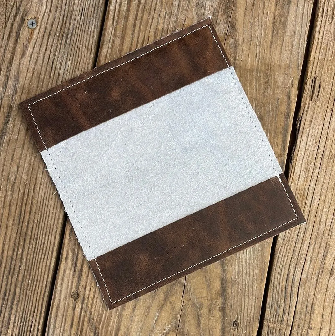 Checkbook Cover - Palomino w/ Watermelon Wine
