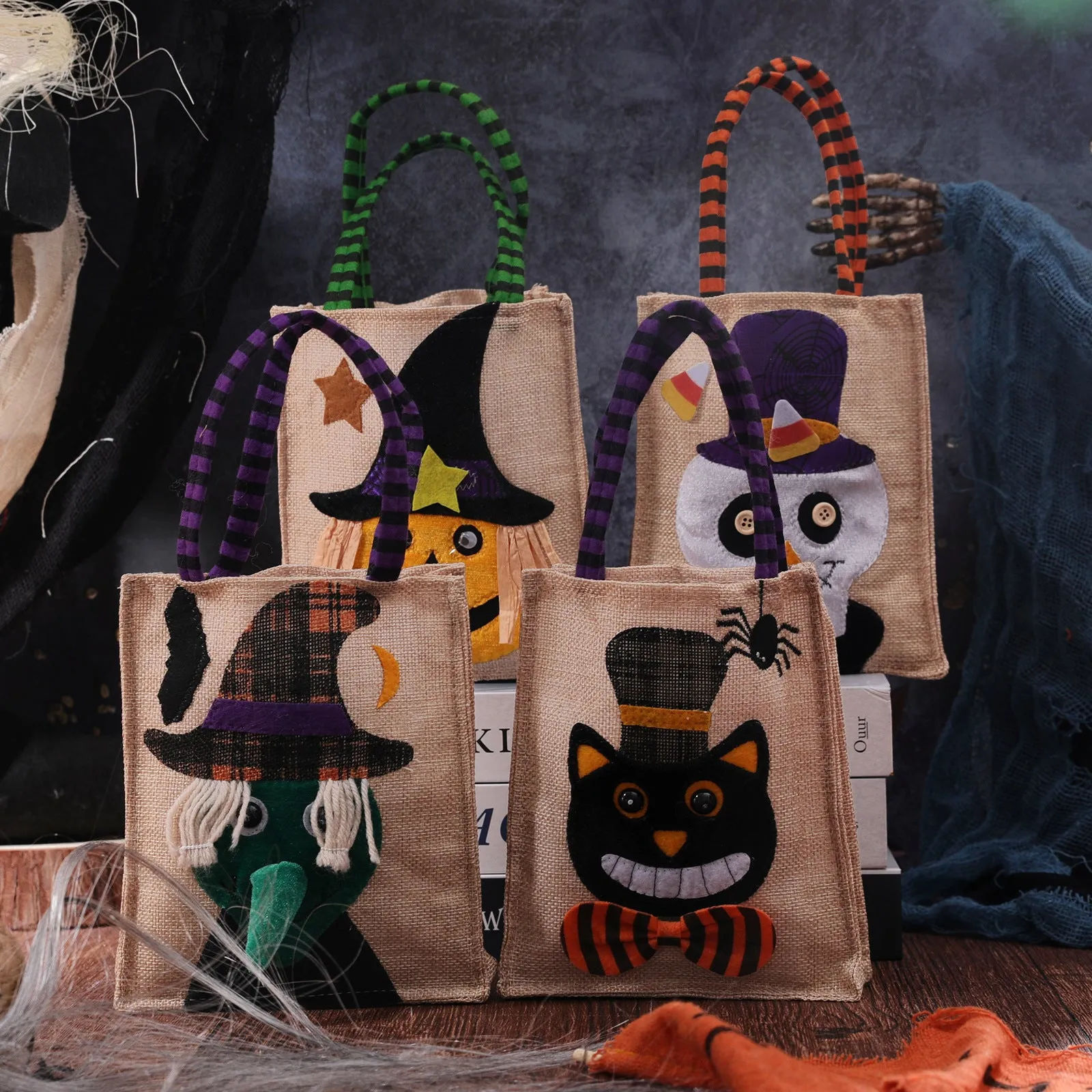Children Halloween Candy Bag / Party bag/ Halloween / Fall, Halloween candy bag , fall season , pumpkin season, halloween party