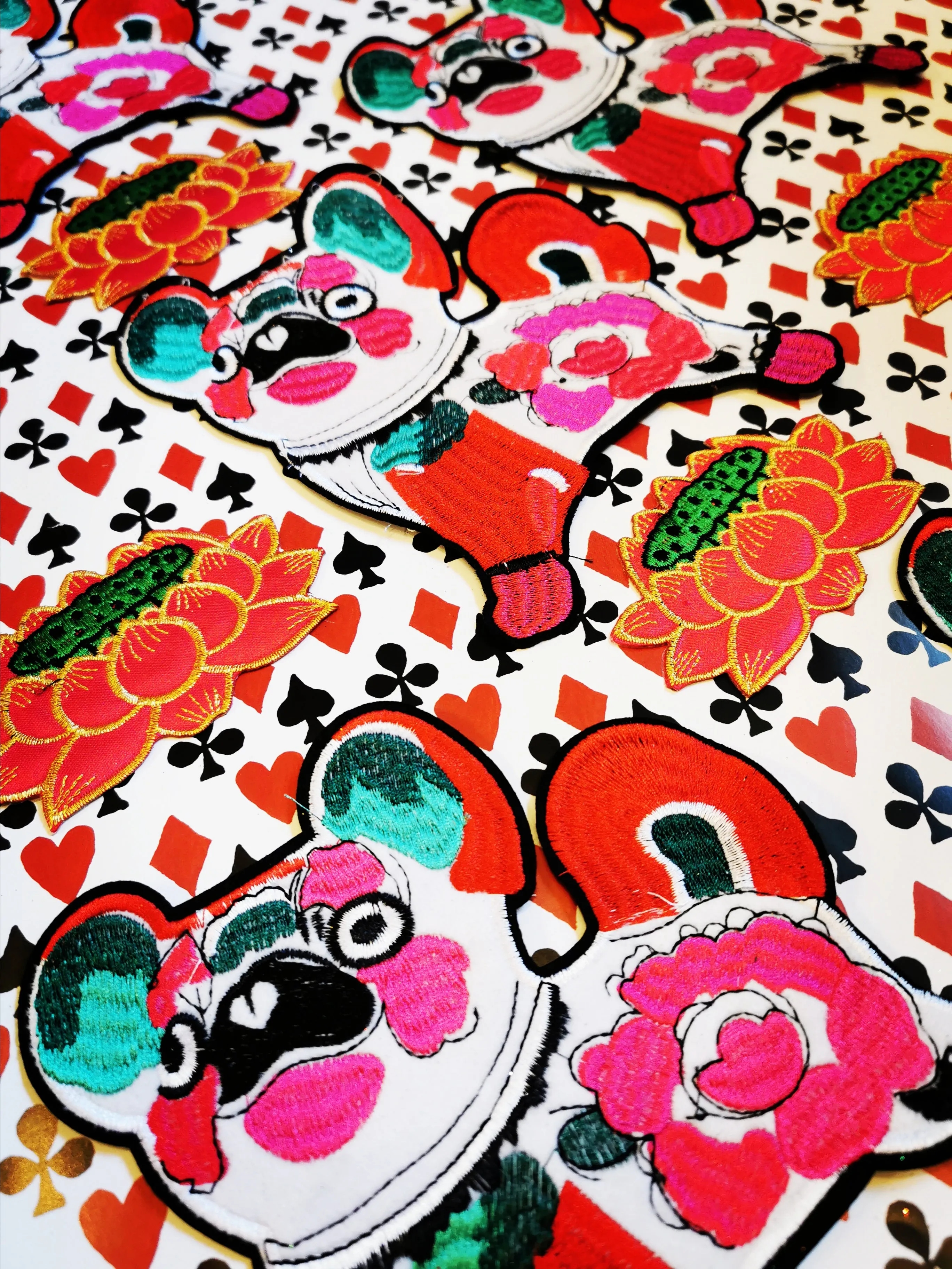 Chinese Dog and Lotus