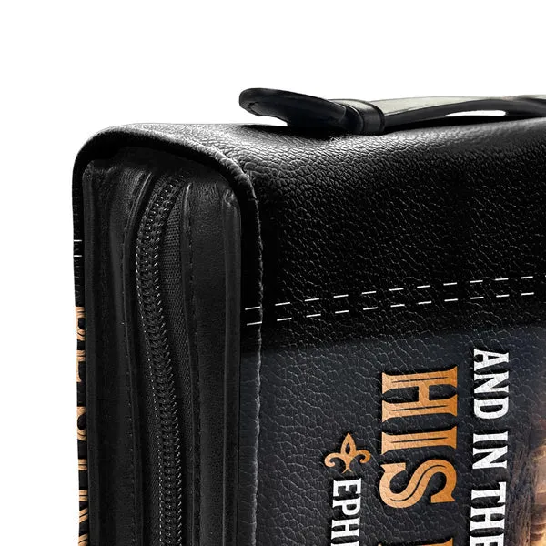 Christianart Bible Cover, Majestic Lion Bible Cover - 'Be Strong in the Lord' Ephesians 6:10, CABBBCV04020324.