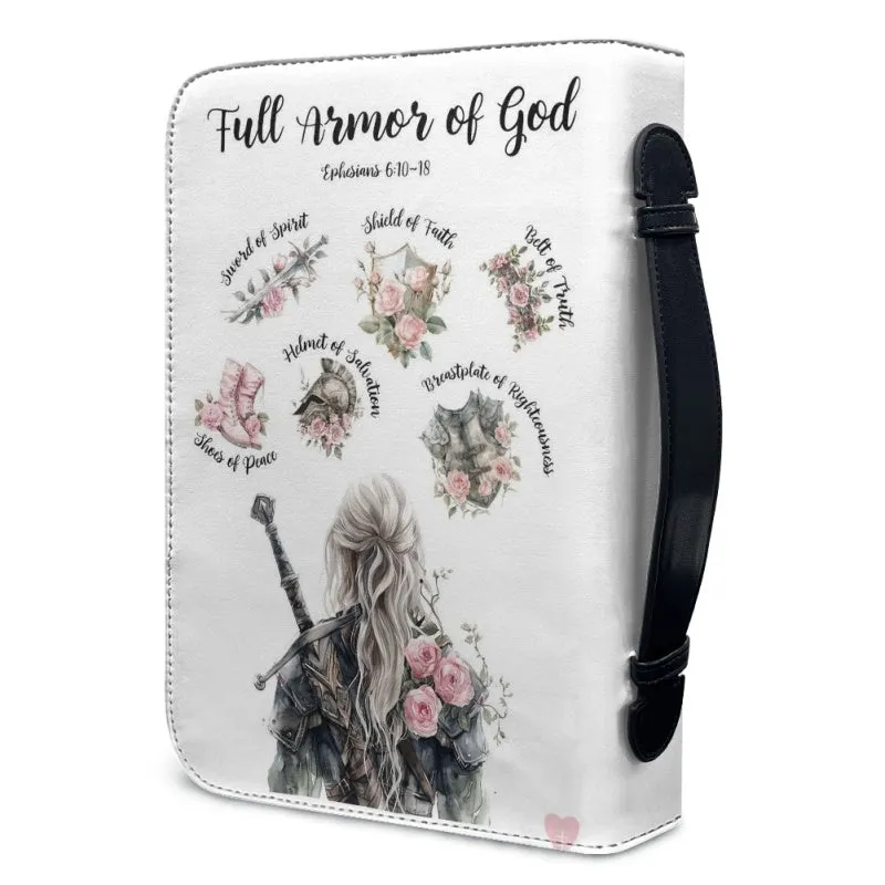 CHRISTIANARTBAG Bible Cover - Put On The Full Armor Of GOD Ephesians 6 10-18 - Personalized Bible Cover, CABBBCV02120824.