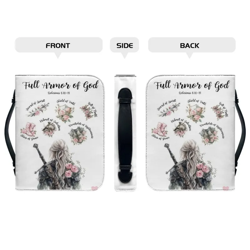 CHRISTIANARTBAG Bible Cover - Put On The Full Armor Of GOD Ephesians 6 10-18 - Personalized Bible Cover, CABBBCV02120824.