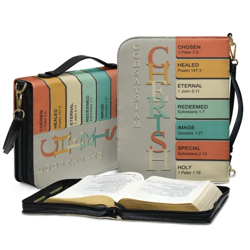 CHRISTIANARTBAG Bible Cover Retro - Uncover the sacred meaning of your name - Personalized Bible Cover, CABBBCV05131124.