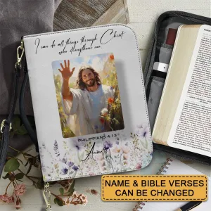 CHRISTIANARTBAG Bible Cover – Scripture Guide Design with Customizable Bible Verses | Spiritual Comfort and Guidance for Life's Challenges - CAB01081024