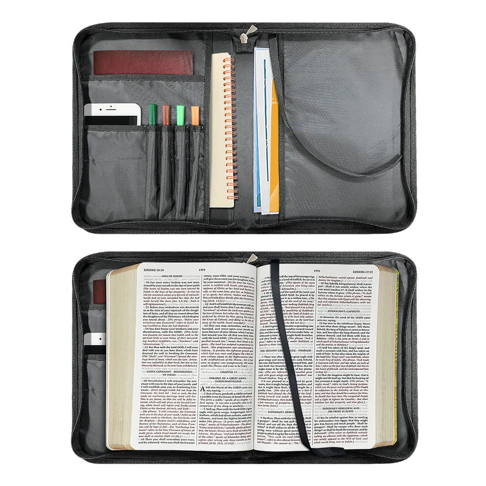 CHRISTIANARTBAG Bible Cover - Uncover the sacred meaning of your name - Custom Name, Verse, Design - Personalized Bible Cover, CABBBCV01261024.