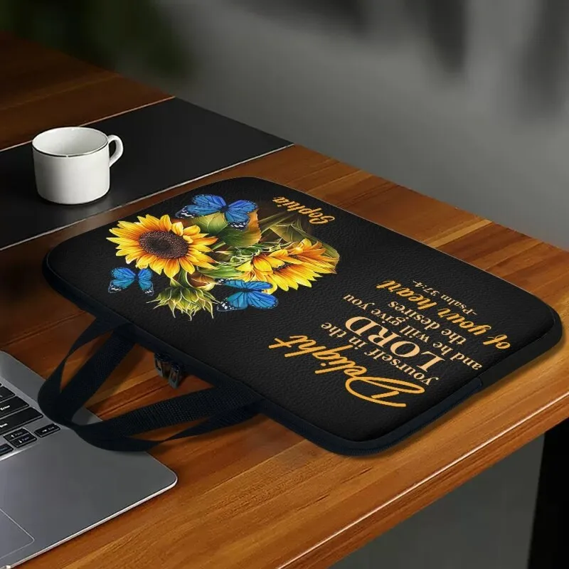 Christianartbag Laptop Bag, Delight Yourself In The Lord Laptop Bag, Personalized Laptop Bag, Laptop Bag, CABLTB07180823.
