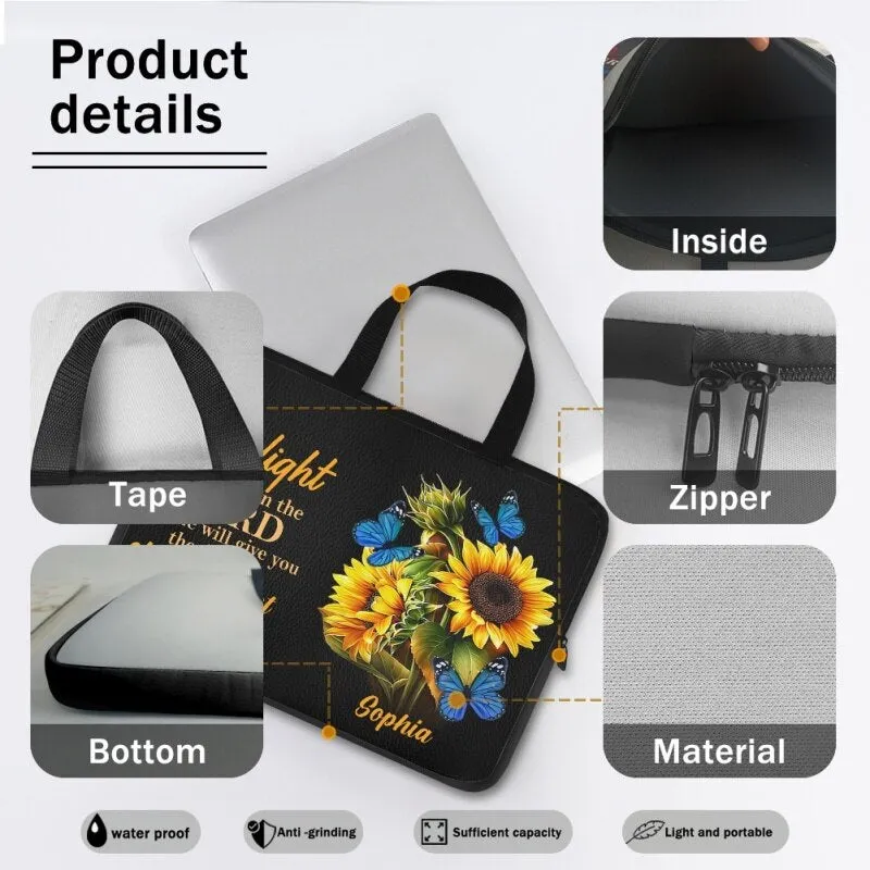 Christianartbag Laptop Bag, Delight Yourself In The Lord Laptop Bag, Personalized Laptop Bag, Laptop Bag, CABLTB07180823.